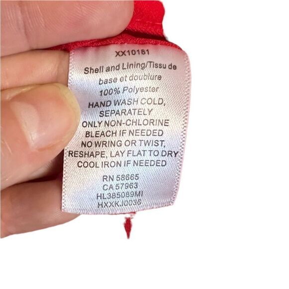 NWT! Chelsea 28 red ruffle dress - Picture 6 of 8